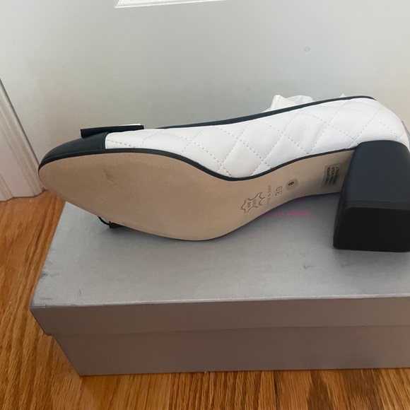 Made In Italy Leather Cap Toe Block Heels by FERCA 81 - Picture 4 of 7